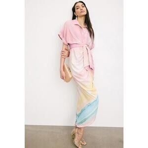 Le Superbe Sparkling Surf Miki Dress Size 6 with Hole & Button Damage